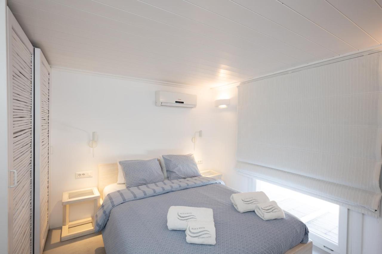 Blue, White And Grey Suites Ornos  Bagian luar foto