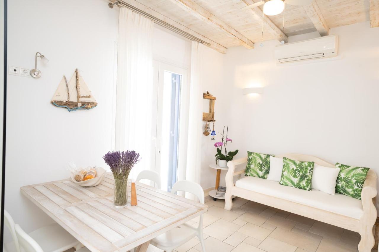 Blue, White And Grey Suites Ornos  Bagian luar foto