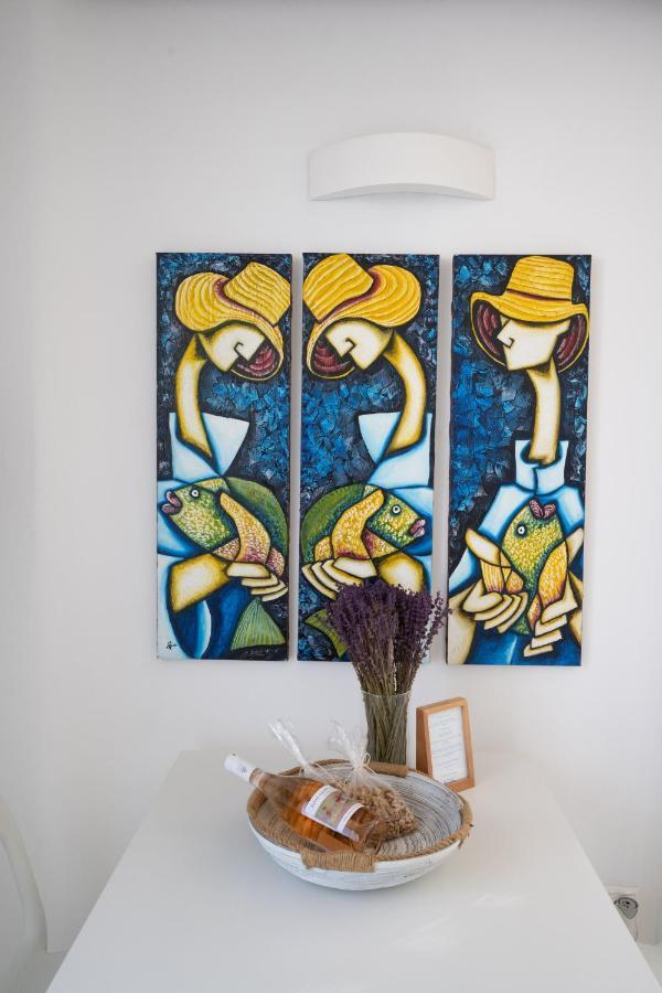 Blue, White And Grey Suites Ornos  Bagian luar foto