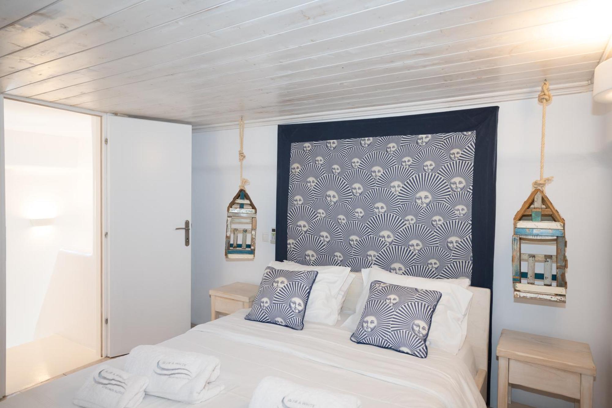 Blue, White And Grey Suites Ornos  Bagian luar foto