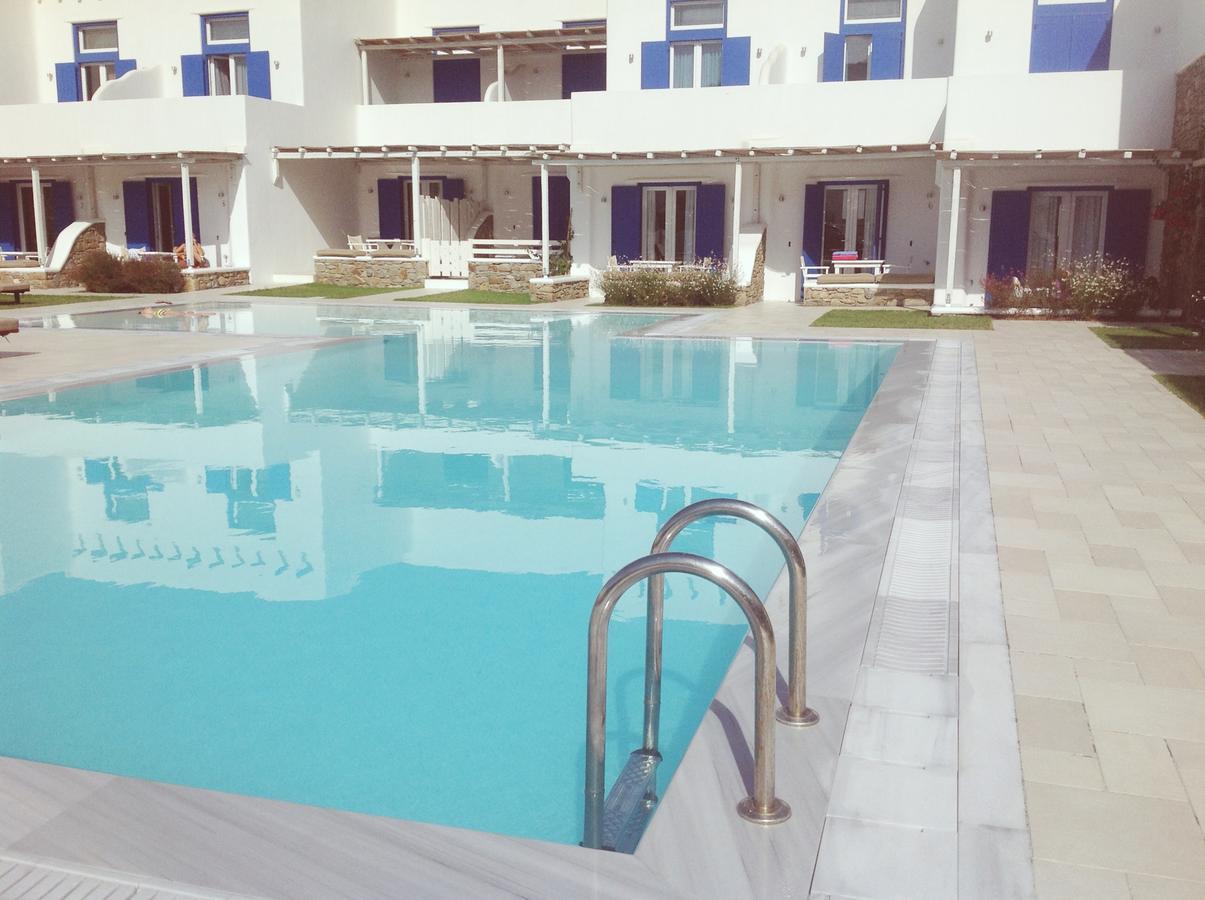 Blue, White And Grey Suites Ornos  Bagian luar foto